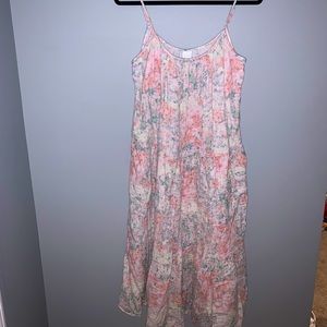 Midi Light-colored Floral Dress